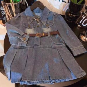 Robe Denim Plissée